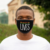 Rasta Lives_Mixed-Fabric Face Mask_Black