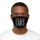 Rasta Lives_Mixed-Fabric Face Mask_Black