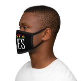 Rasta Lives_Mixed-Fabric Face Mask_Black